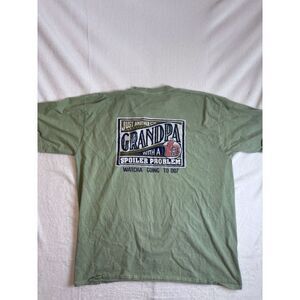 Crazy Shirts Grandpa With A‎ Spoiler Problem Money Dyed Shirt Green Men's 3XL *